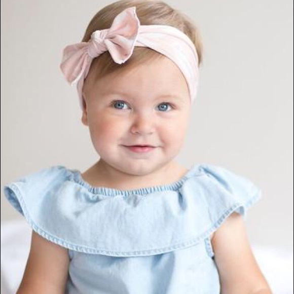 Brand New Set of 3 Soft Nylon Bow Headbands - Picture 5 of 6